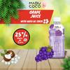 Mabu Coco Grape Juice with 25% Nata De Coco | Energy Booster | Fresh Fruit Juice - No Added Preservatives and Artificial Colours - PACK OF 6 (320ml Each) view 4