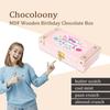 Chocoloony flavoured chocolate wooden box (box of 8pc - 12g each) l happy birthday premium chocolate gifting for brother, sister, boyfriend, girlfriend view 3