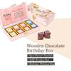 Chocoloony flavoured chocolate gift wooden box (box of 8pc - 12g each) l happy birthday premium chocolate gifting for all type occasion view 4