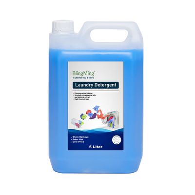 Shatras Blingming Liquid Detergent 5 Liter, Laundry Liquid For Fabric Care, Suitable For Top-Load And Front Load Machine And Hand Wash, Concentrated Laundry Detergent