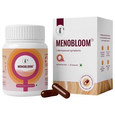 Immunity Bloom Menobloom Menopause Health Supplement with KR Ginseng M-42 and D-Mannose | Help in Hormone Imbalance, Hot Flashes, Night Sweats, Mood Swings 30 Capsules