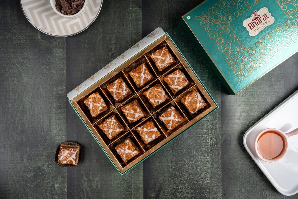 Bharat Baklava Chocolate Baklava Dough along with Cow Ghee | Honey and Chocolate Baklava (250 g)