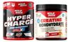 WILD BUCK Hyper Charge Pre-X4 Hardcore Pre-Workout Supplement Powder with Creatine Monohydrate, Arginine AAKG, Beta-Alanine, Caffeinated Punch-For Men & Women [40 Serving, Cranberry] + WILD BUCK Creatine Monohydrate Powder, Strength, Reduce Fatigue,  view 1