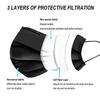 Carzillion Disposable Face Masks 3-Ply Protective 100 PCS Black Safety Breathable Mask Cover for Boys Girls with Adjustable Nose Clip & Elastic Ear Loop, Great for School/Kindergarten/Travel (100) view 4
