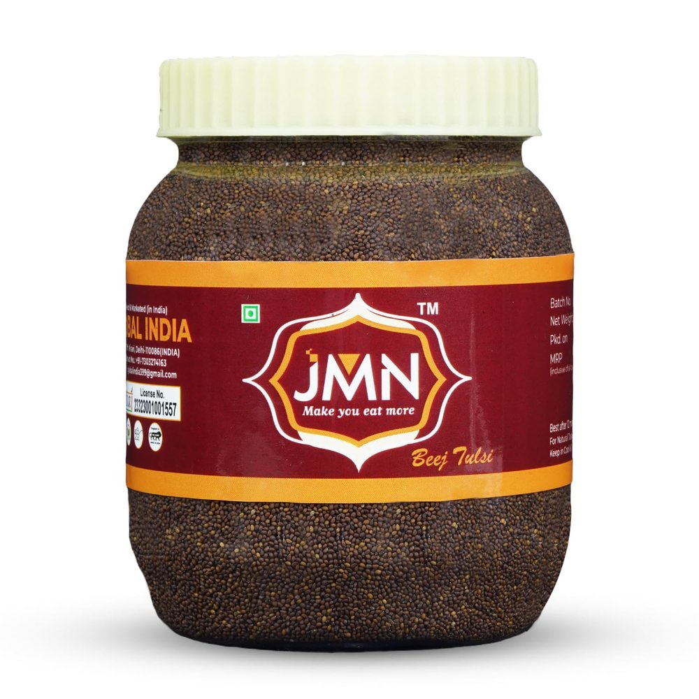 JMN Beej Tulsi Asli | Krishan Tulsi Seeds | Ocimum Sanctum | Tulsi Seeds (300gm)