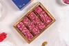 Bharat Baklava Rose Delight | Corn Starch | Sugar Syrup and layered with Rose Petals | Delight (12 piece) view 3