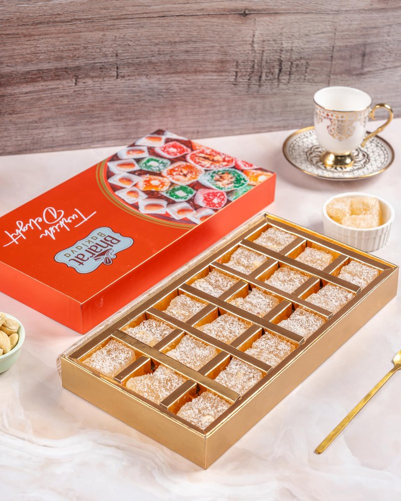 Bharat Baklava Cashew Delight | Made with Cashew, Corn Starch & Sugar Syrup | Soft & Chewy Sweet | Pure Veg Mithai Box (36 Pieces)