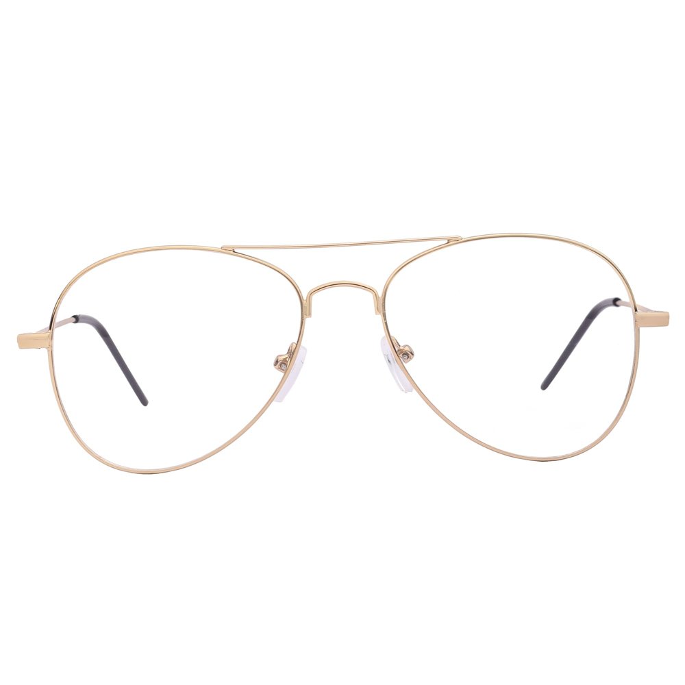 ARN OPTICALS - Aviator Progressive Reading Glasses,Anti Glare And Blue Cut For Men Women Power +1.00 +1.25 +1.50 +1.75 +2.00 +2.25 +2.50 +2.75 +3.00 (Medium, Distance Zero/Near +3.00, Golden)