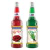 Manama Red Rose Syrup and Khus Syrup, 750ML Each, Mixer for Mocktails, Cocktails, Drinks, Juices, Beverages, Pack of 2 view 1