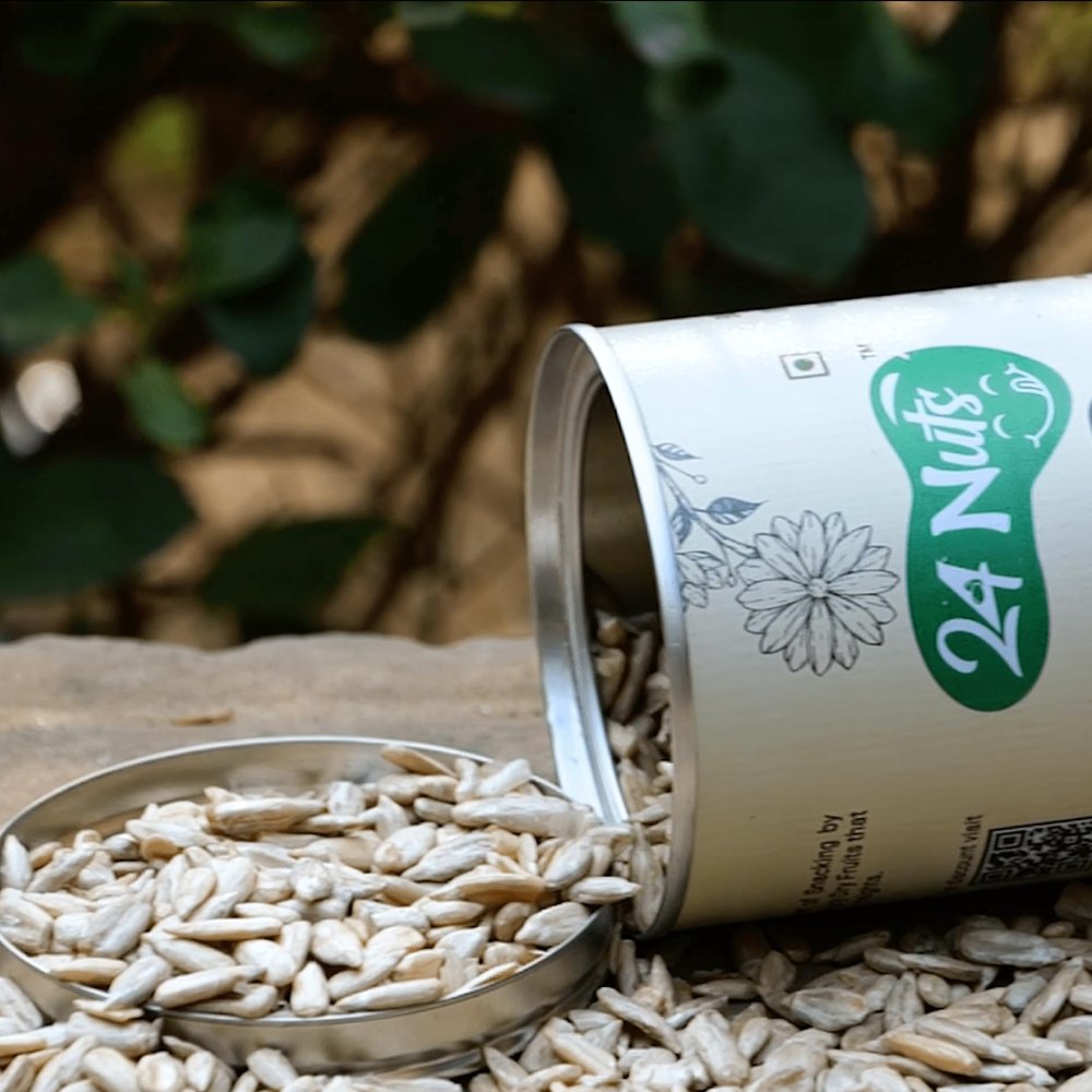 24 NUTS Nice Quality: Rich in Nutrients, Gluten-Free, Ideal for Snacking Sunflower Seeds (500g)