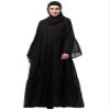 Double layer gather panels bell sleeve Abaya (XL) view 1