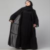Double layer gather panels bell sleeve Abaya (XL) view 4