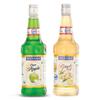 Manama Green Apple Syrup and Ginger Ale Syrup, 750ML Each, Mixer for Mocktails, Cocktails, Drinks, Juices, Beverages, Pack of 2 view 1