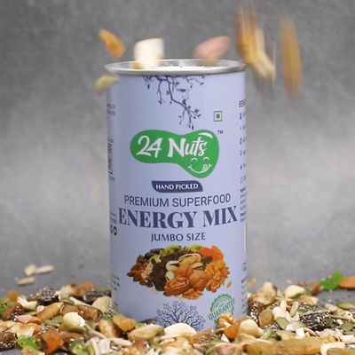 24 NUTS Premium Nut Medley: Cashews, Almonds, Pistachios, Walnut Kernels Dates (750g)