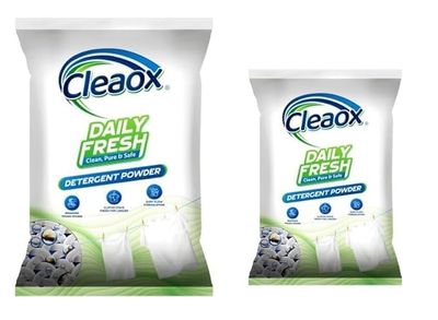 Cleaox Detergent Powder For Sami Automatic Washing Machine and Hand Wash (Daily Fresh, Set of 2-1 kg & 4 kg)