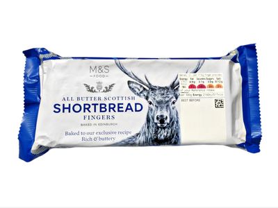 Mark & Spencer All Butter Scottish Shortbread Fingers Rich & Buttery 210g Imported (UK)