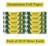 9 Meter Pack of 10 Silver Aluminium Foil Wrap for Food Packing, Cooking, Baking(FP9) view 2
