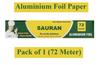 72 Meter Pack of 1 Silver Aluminium Foil Wrap for Food Packing, Cooking, Baking(FP9) view 2
