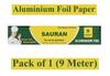 9 Meter Pack of 1 Silver Aluminium Foil Wrap for Food Packing, Cooking, Baking(FP9) view 2