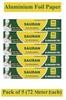 72 Meter Pack of 5 Silver Aluminium Foil Wrap for Food Packing, Cooking, Baking(FP9) view 2