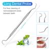 NEOUTH 3 Pieces Dental Pick Tools Kit Teeth Cleaning Calculus Remover Tool for Dentist Personal Using Pets Oral Care Set with Dental Mirror Dental Tartar Scraper Dental Probe and Storage Box view 2