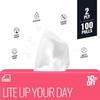 10on Lite 2 Ply Soft Facial Tissue Paper,Large Size Napkins, Pack of 4 (100 Pulls x 4 Box = 400 Pulls), Box Color May Vary view 2