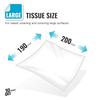 10on Lite 2 Ply Soft Facial Tissue Paper,Large Size Napkins, Pack of 4 (100 Pulls x 4 Box = 400 Pulls), Box Color May Vary view 3