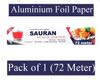 72 Meter Pack of 1 Silver Aluminium Foil Wrap for Food Packing, Cooking, Baking(FP10) view 2