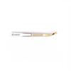 Basicare Stainless Steel Gold Precision Ground Curved Slant Tip Tweezer For Women and Men.Tweezer For Ingrown Hair, Plucking Daily Beauty Tool. view 1