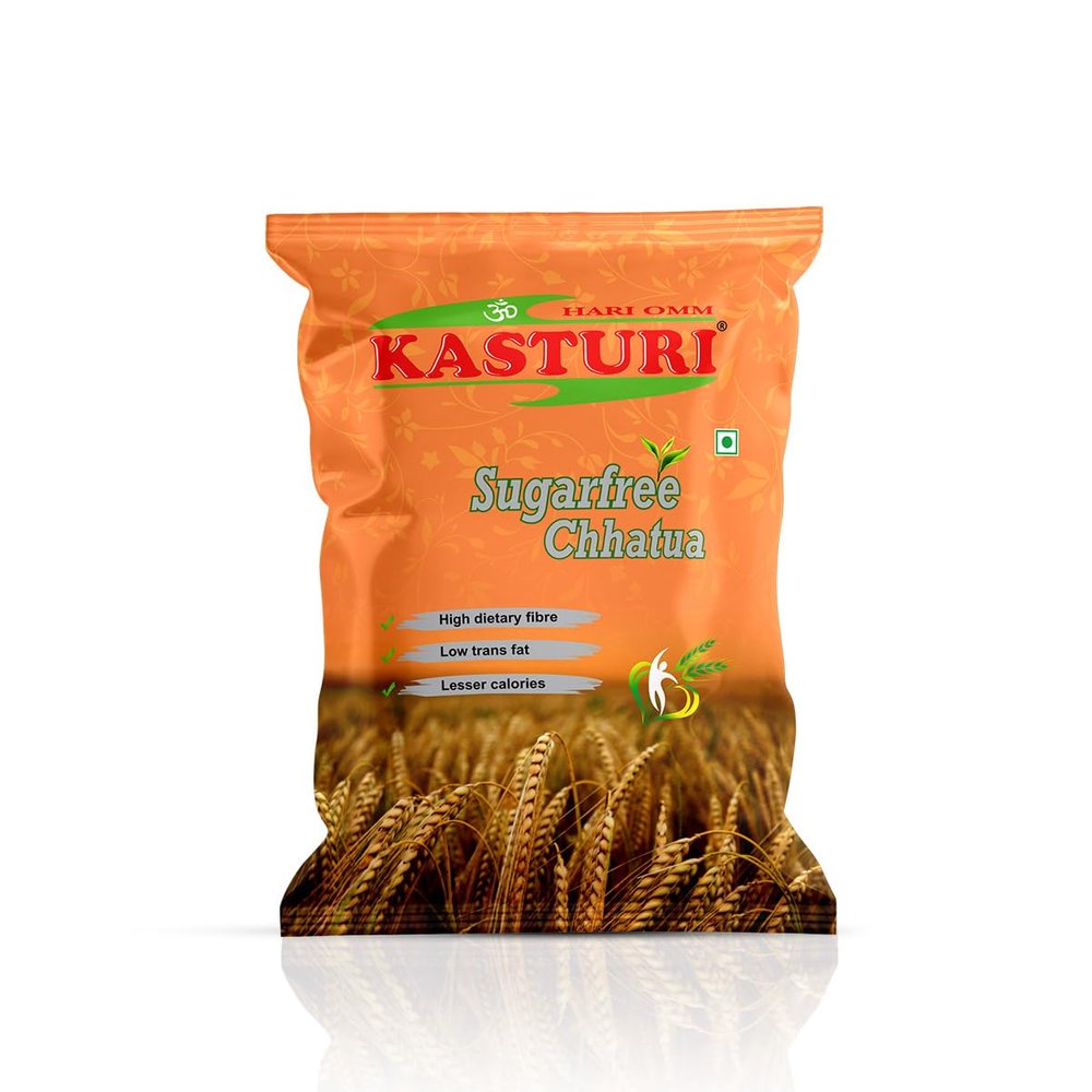 KASTURI SUGARFREE CHHATUA 1 KG (2 * 500g) - Ready to Eat Zero Sugar Multigrain Breakfast Cereal | 100% Natural Ingredients Snack | Healthy Sugarfree Porridge