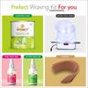 Dr honey hair removal gold wax strips, knife, heater (after oil 30ml pre gel 30ml) Soothing and Nourishing 592gm for both women and men (green) view 2