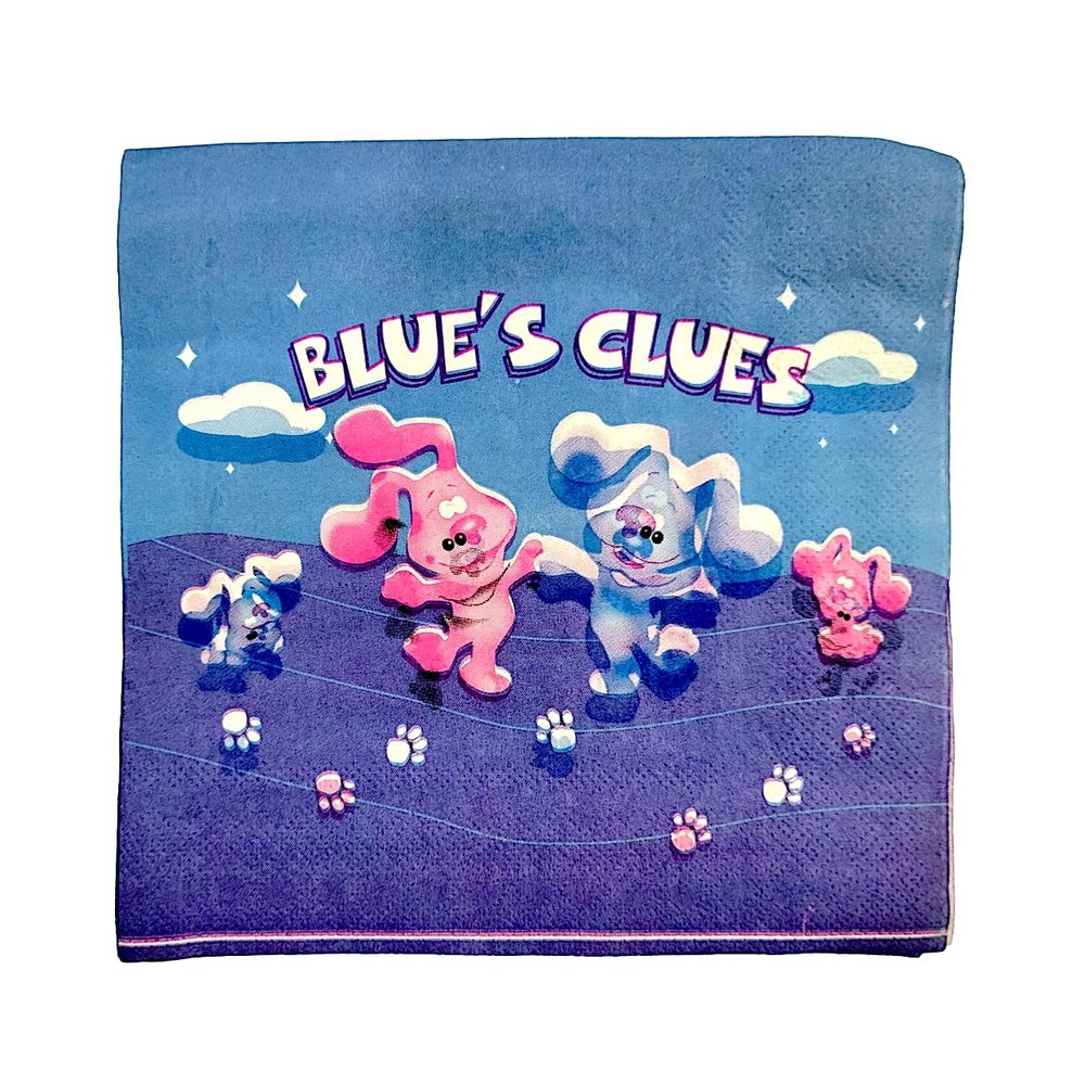 Blue's Clue Theme Disposable Napkins of 2Ply Paper for Children's parties | Pack of 40