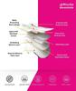 Bhuvika 8 Layer Cotton Smart Sanitary napkins Pads for Women - Rash Free, Anti Bacterial, Skin Friendly, Double Wing Shape, Advanced Leak Protection, X Large, 360mm - 1 Pack (6 Pads) view 2