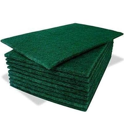 by Ephemeral10 Pcs Large Kitchen Scrubs | Juna for Kitchen Dish Washing | Clean Shine Non Scratch Brite Scrub Pads | Long Lasting Utensils Scrub Pads (Green, Large 4x6 inch,)