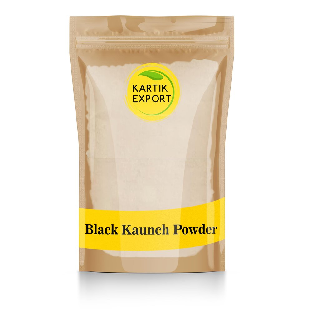 Kartik Export Black Kaunch Beej Powder, Konch Seeds Mucuna Pruriens, Velvet Beans Powder, Kapikachhu, Cowitch, Cowhage, Poonaikali Vidhai - 250 gm