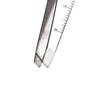 Basicare Signature Stainless Steel Brow Gauger Slant Tip Tweezer For Women and Men.Tweezer For Ingrown Hair, Plucking Daily Beauty Tool. Comes With Drawstring Pouch. view 3