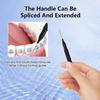 HANNEA 25Pcs Braces Brush For Cleaner Interdental Brush, 2.5Mm Toothpick Dental Tooth Flossing Head Oral Dental Hygiene Flosser Toothpick Cleaners Tooth Cleaning Tool, Black - Manual, Adult view 3