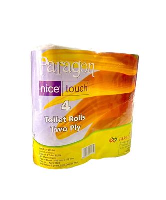 New UltraSoft Paragon Tissue Roll | 2 Ply Tissue | 270 Sheets per Roll | Extra Soft and Strong | Ideal for home usage and Sensitive skin (Pack of 4)