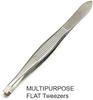 3Pcs Precision Stainless Steel Slant Tip Tweezers Hair Plucker for Hair and Eyebrows Personal Care Eye Brow Plucker (Silver Tone) Pack of 3 view 3