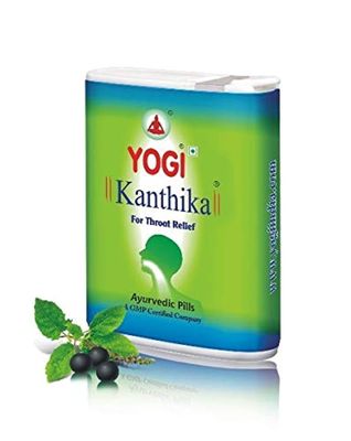 Yogi Kanthika Ayurvedic Throat Relief Pills for Sore throat | 280 Pills (10)