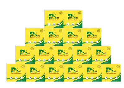 NE Soft Pure Soft Tissue Paper Napkins For Home, Kitchen, Office, Cafe 50 Pulls Per Packs (Pack Of 17)