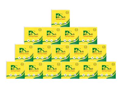 NE Soft Pure Soft Tissue Paper Napkins For Home, Kitchen, Office, Cafe 50 Pulls Per Packs (Pack Of 7) (N_S_10206)