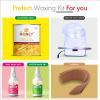 DR HONEY Hair removal cold wax (pre gel & after oil) strips, knife, heater, all type suitable women & men 598GRAM (SPREY) view 3