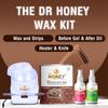 DR HONEY Hair removal cold wax (pre gel & after oil) strips, knife, heater, all type suitable women & men 598GRAM (Gel) view 1