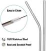 Dwiza Enterprise Reusable BPA-Free Stainless Steel Straw Set with Cleaning Brush | Thick, Long & Dishwasher Safe Drinking Straw (2 Bend Pipes, 2 Long Straws & 1 Cleaning Brush) view 4