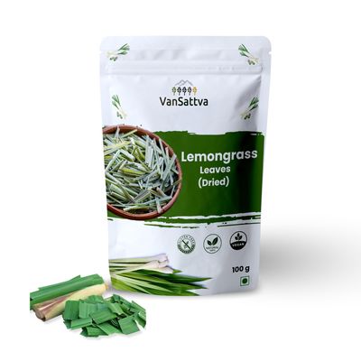 VanSattva Lemongrass Leaves - Cymbopogon citratus - Herbal Tea - Detox - 100 gram
