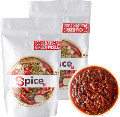 Andhra Style Allam Pachadi | Ginger Pickle - 500 Grams (pack of 2)