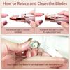 DESHCO 2 IN 1 Eyebrow Trimmer For Women, Hair Removal Trimmer, Upper Lip Hair Remover, Face Trimmer (Rainbow Design) view 4