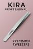 KIRA Tweezer Plucker Precision Tweezers For Eyebrows, Ingrown Hair, Plucking Daily, Hair Removal And Beauty Tool With Stainless Steel (Silver) view 2