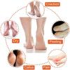 Abelia Silicone Gel Heel Socks for Dry Hard Cracked Heel Repair Pad, Swelling & Pain Relief, Cushion Support, Foot Care, Ankle Protection, Plantar Fasciitis for Men and Women (Free Size, 7 Pair) multicolour view 3